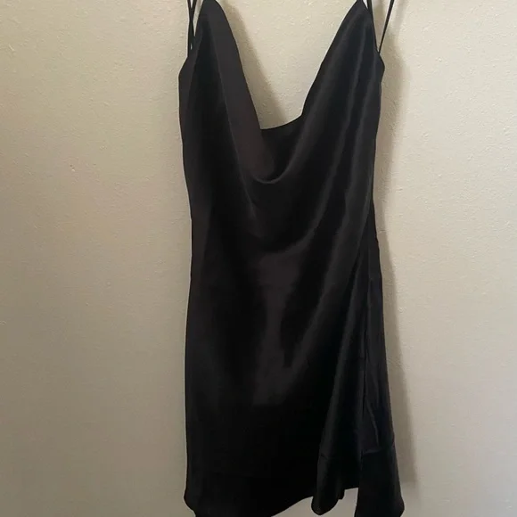 Black Show Me A Good Time Slip Dress - Picture 5 of 7